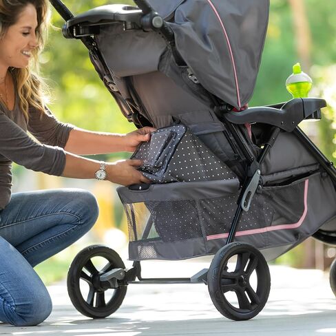 نظام السفر لعربة الأطفال بيبي تريند EZ Ride مع مقعد السيارة للرضع EZ-Lift™، فلامينجو بينك in Kuwait