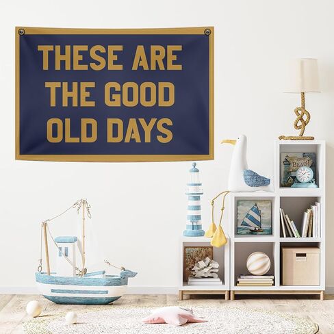 These Are The Good Old Days Canvas Banner,Canvas Hanging Banner Decor For Room,Wall Banner Decor For Classroom kids Room Decor,20×30 Inches in Saudi Arabia