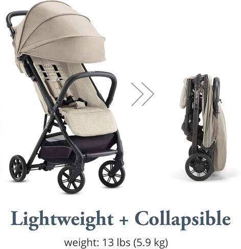 Inglesina Quid Stroller - Alpaca Beige - Ultra Compact Lightweight Travel Stroller, Babies and Toddlers, Airplane Overhead, Foldable, Reclining Seat, Collapsible Canopy, 3 Months - 50 lbs, BPA Free in Saudi Arabia