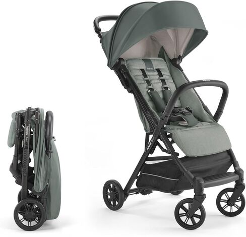 Inglesina Quid Stroller - Alpaca Beige - Ultra Compact Lightweight Travel Stroller, Babies and Toddlers, Airplane Overhead, Foldable, Reclining Seat, Collapsible Canopy, 3 Months - 50 lbs, BPA Free in Saudi Arabia