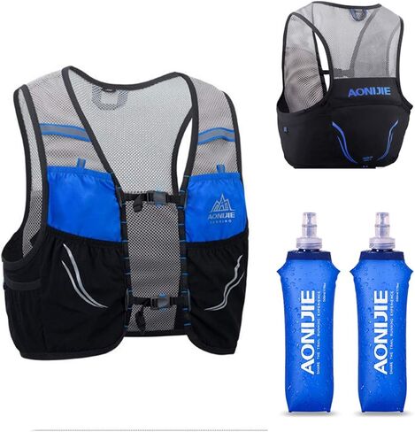 Lovtour Hydration Race Vest,2.5L Running Vest Lightweight Pack with 2 Soft Water Bottles Bladder for Marathoner Running Race Cycling Hiking Camping Biking (Orange, S-M) in Saudi Arabia