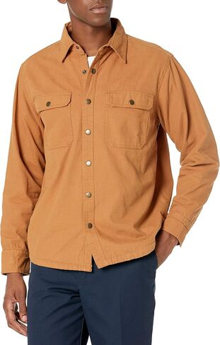 Bass Creek Outfitters Men's Duck Canvas Fleece Lined Shirt Jacket in Saudi Arabia