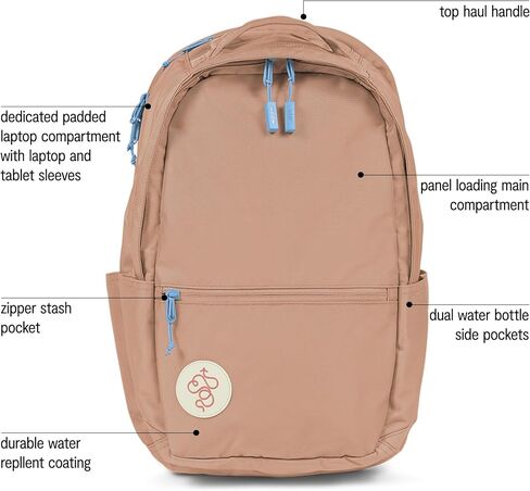 Baboon to the Moon City Backpack - in Black, Versatile, Water-Repellent, 16" Laptop-Friendly Backpack for Men and Women in Saudi Arabia