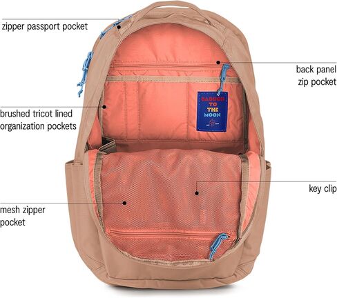 Baboon to the Moon City Backpack - in Black, Versatile, Water-Repellent, 16" Laptop-Friendly Backpack for Men and Women in Saudi Arabia