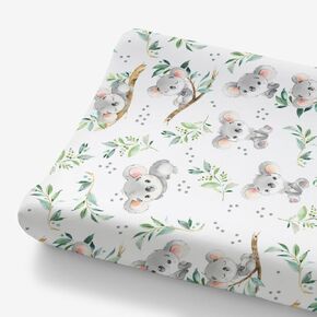 HawSkgFub Koala Bear Leaf Changing Pad Cover for Baby Girls Boys, Natural Australian Animal Diaper Change Table Covers, Soft Stretchy Breathable Safe Snug Fitted Changing Mat Sheets Fit 32
