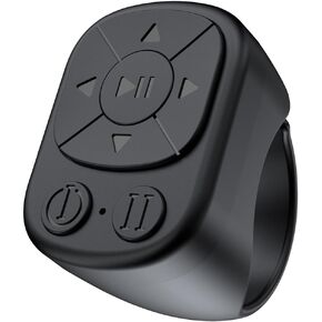 TikTok Scrolling Ring - Remote Control for TikTok, Bluetooth Page Turner Ring Scroller for iPhone iPad, Camera Shutter Short Video and Music Remote Controller, iOS Android Phone Compatible
