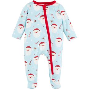 Mud Pie Boys Children's Blue Santa Glow Baby Sleeper