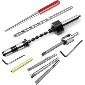 PM-002/MT2 Pen Mandrel Kit with 5pc Bush, 7mm Drill Bit and Mandrel Saver, MT2 for woodturning.