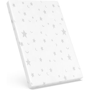Pack and Play Mattress Pad 41 x 28.5 for 4moms Breeze Plus Portable Playard & 4moms Breeze GO Portable Travel Playard, Soft Breathable Waterproof Cover