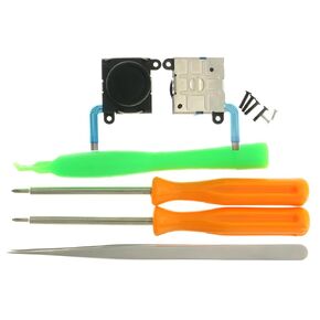 2-Pack Replacement Joystick Repair Kit for Nintendo Switch, Switch OLED, and Switch Lite - Includes Drift Fix Tools, Y1.5 and +1.5 Screwdrivers, and Pry Tools