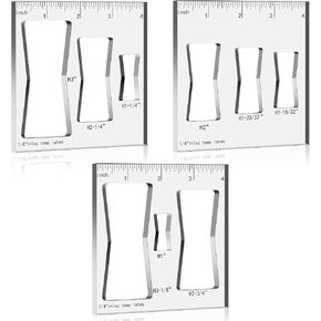 Nuanchu 9 in 3 Butterfly Router Templates for Woodworking Bowtie Router Jig Kit Decorative Router Jigs and Templates Butterfly Inlay Templates Tools Accessories