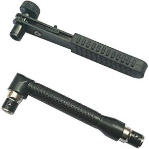 90 degree Right Angle 1/4-Inch L-shaped Socket Wrench Mini Wrench Screwdriver Bit and Socket tool 2 pieces