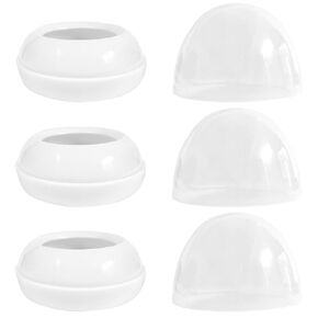 Bottle Cap with Screw Ring Set Compatible with Both Avent Natural and Avent Anti-Colic PP Glass Baby Bottle, 3 Sets