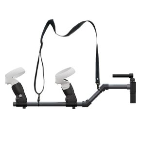 Gun Stock for Quest 2, Compatible with VR Quest2 Controller Grips for Enhance Stability and Control Magnetic Stock Rifle Adapter (Black for Quest2)