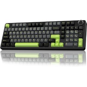 AULA F99 Pro Wireless Mechanical Keyboard with Knob,Tri-Mode BT5.0/USB-C/2.4GHz Hot Swappable Keyboard,Pre-lubed Switches,RGB Backlit Computer Gaming Keyboards