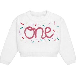 Baby Sweater Infant Long Sleeve Pullover Chunky Knit Sweaters Fall Winter 1st Birthday Outfit