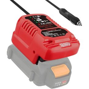 MINI Battery Charger for Makita 18V for Car, Portable DC18RC for Makita Battery Charger Replacement for Vehicle with Cigarette Lighter Plug(No Battery)