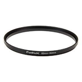 Fotodiox Metal Spacing Ring Filter Adapter, Anodized Black Aluminum 82-82mm