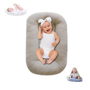 Baby Lounger Pillow for Infants Babies 0-12 Months, Bionic Organic Lounger for Baby, Soft Cotton Breathable Infant Floor Seats & Loungers for Newborn Baby Shower Gifts