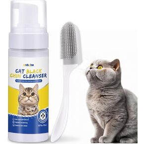 Cat Acne Chin Treatment,Cat Black Seed Cleaner,Improved Skin Health and Black Seed Removal,Updated Cleansing Brush,Soothes Chin Acne,Oil Control 5.07fl.oz