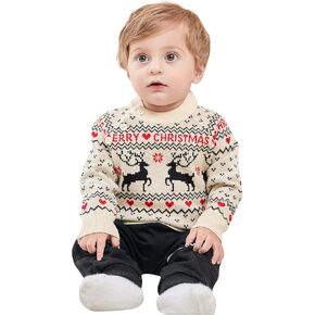 BFUSTYLE Baby boy Girl Sweater Toddler Ugly Christmas Sweater Kid Knit Pullover Sweatshirt