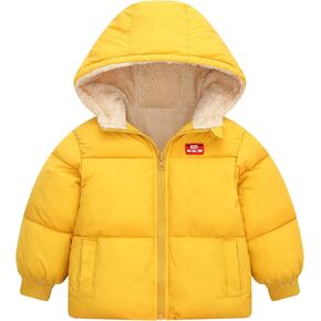 Baby Winter Coats, Outerwear for Toddler Kids Infants Boys Girls Light Puffer Warm Hooded Down Jacket for 2-7 Years
