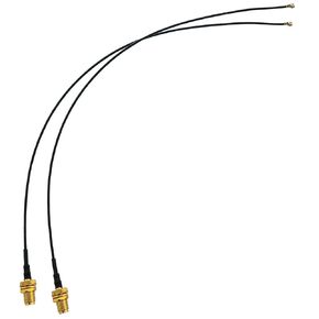 IPEX-1 MHF-1 U.FL to RP-SMA Female (Pin) Pigtail Extend Cable (12 inch 2-Pack) for Mini PCI-e Adapter Wi-Fi Bluetooth Antenna