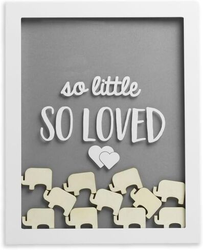 Pearhead Hello Little One Guest Signature Frame, Baby Shower Alternative Guest Book, Baby Girl or Baby Boy Sonogram Ultrasound Photo Frame in Saudi Arabia