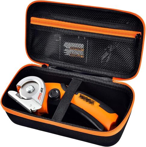 حافظة متوافقة مع WORX WX082L/ WX081L ZipSnip/لمقص كهربائي لاسلكي SnapFresh، منظم تخزين أدوات القطع، حقيبة حامل لقطع القماش مع جيب الملحقات - أسود (الجراب فقط) in Saudi Arabia