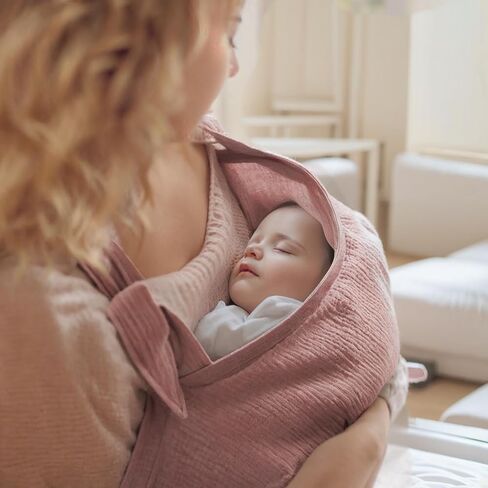 Muslin Breast Feeding Cover for Mom, Privacy Breathable Nursing Cover with Arch Neckline, 100% Cotton Nursing Apron, Floral and Pink in Saudi Arabia