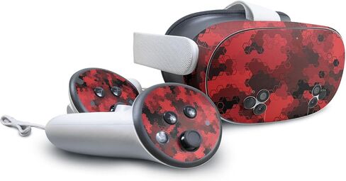 Carbon Fiber VR Skin Compatible with Meta Quest 3S - Shadow Concrete - Premium 3M Vinyl Protective Wrap Decal Cover - Easy to Apply | Crafted in The USA by MightySkins in Kuwait