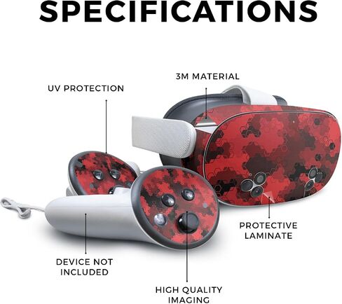 Carbon Fiber VR Skin Compatible with Meta Quest 3S - Shadow Concrete - Premium 3M Vinyl Protective Wrap Decal Cover - Easy to Apply | Crafted in The USA by MightySkins in Kuwait