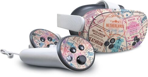 Carbon Fiber VR Skin Compatible with Meta Quest 3S - Shadow Concrete - Premium 3M Vinyl Protective Wrap Decal Cover - Easy to Apply | Crafted in The USA by MightySkins in Kuwait