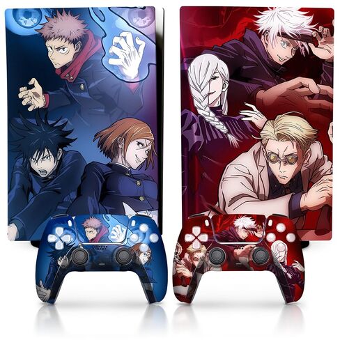 Jujutsu Kaisen Ps5 Anime Skin Ps5 Controller Skin - Ps5 ملصق الجلد Ps5 Controller Wrap Ps5 جلود لإصدار قرص وحدة التحكم PlayStation ملصق لغطاء وحدة تحكم ألعاب الفيديو Ps5 ملحقات Ps5 in Kuwait