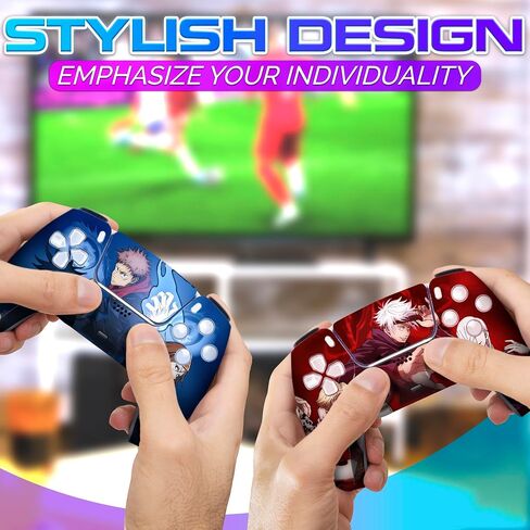 Jujutsu Kaisen Ps5 Anime Skin Ps5 Controller Skin - Ps5 ملصق الجلد Ps5 Controller Wrap Ps5 جلود لإصدار قرص وحدة التحكم PlayStation ملصق لغطاء وحدة تحكم ألعاب الفيديو Ps5 ملحقات Ps5 in Kuwait