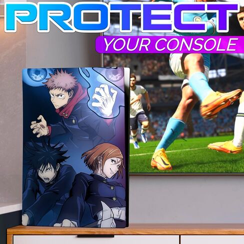 Jujutsu Kaisen Ps5 Anime Skin Ps5 Controller Skin - Ps5 ملصق الجلد Ps5 Controller Wrap Ps5 جلود لإصدار قرص وحدة التحكم PlayStation ملصق لغطاء وحدة تحكم ألعاب الفيديو Ps5 ملحقات Ps5 in Kuwait