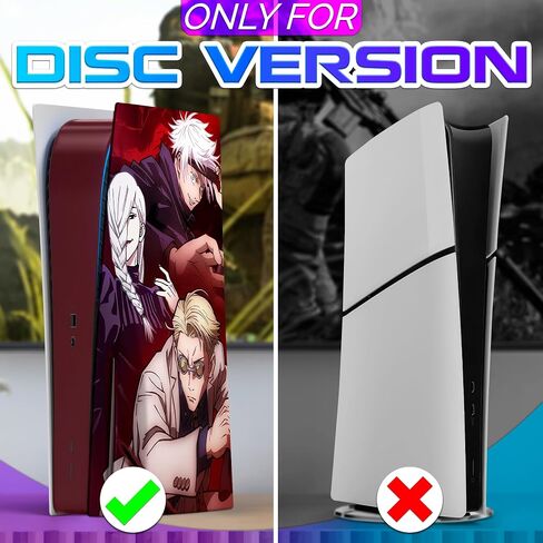 Jujutsu Kaisen Ps5 Anime Skin Ps5 Controller Skin - Ps5 ملصق الجلد Ps5 Controller Wrap Ps5 جلود لإصدار قرص وحدة التحكم PlayStation ملصق لغطاء وحدة تحكم ألعاب الفيديو Ps5 ملحقات Ps5 in Kuwait