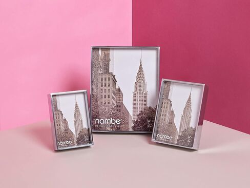 nambe Treso Collection Picture Frame, 4" x 6" | Photo Frame with Tempered Glass | Tabletop Display Family, Friends, Wedding Gift, Home Office Décor | Nambe Alloy and Glass in Saudi Arabia