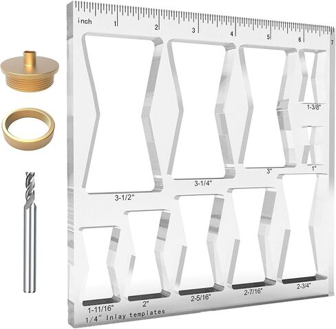 10 in 1 Router Templates for Woodworking,Butterfly Inlay Template,Wood Bowtie Router Templates Jig Bowtie Inlay Kit for Precise,Cuts Butterfly Inlay Template Decorative in Saudi Arabia