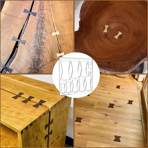 10 in 1 Router Templates for Woodworking,Butterfly Inlay Template,Wood Bowtie Router Templates Jig Bowtie Inlay Kit for Precise,Cuts Butterfly Inlay Template Decorative in Saudi Arabia
