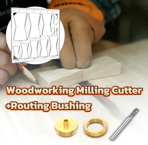 10 in 1 Router Templates for Woodworking,Butterfly Inlay Template,Wood Bowtie Router Templates Jig Bowtie Inlay Kit for Precise,Cuts Butterfly Inlay Template Decorative in Saudi Arabia