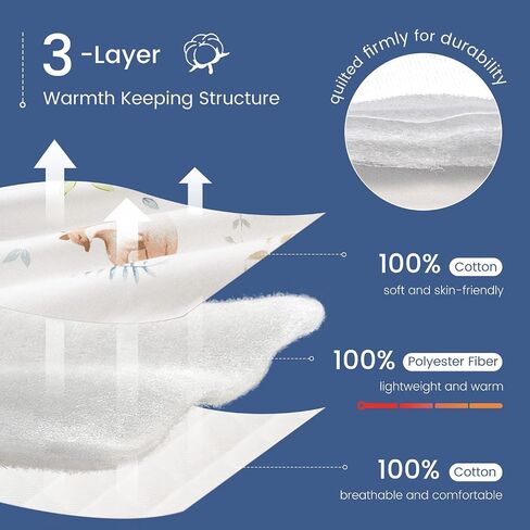 ZIGJOY Toddler Sleep Sack with Feet 2.5 TOG Baby Sleep Sack with Legs Toddler Wearable Blanket with 2-Way Zipper Soft for Infant Boy Girl 12-24 Months, Animal Art in Saudi Arabia
