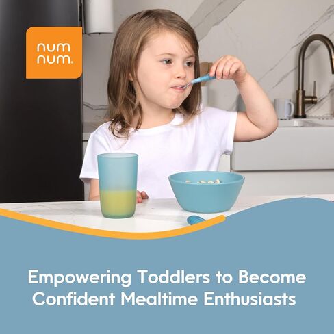 NumNum NEW Toddler Dinnerware Bowls, Toddler Bowls, Toddler Travel Essential, Daycare Essentials, Kids Bowls, Meal Prep Bowls, Toddler Essentials, Toddler Must Haves, Toddler Gifts (Coastal Tides) in Saudi Arabia