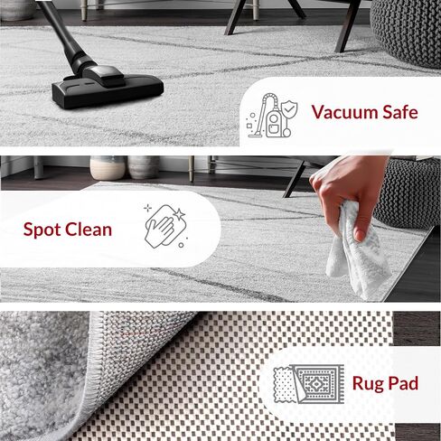 nuLOOM Thigpen Contemporary Area Rug, 8x12, Grey in Saudi Arabia
