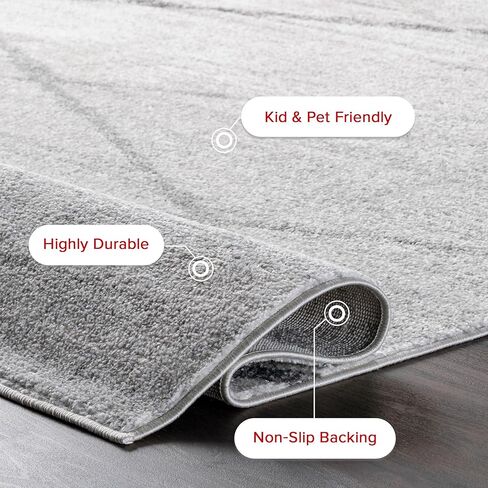 nuLOOM Thigpen Contemporary Area Rug, 8x12, Grey in Saudi Arabia