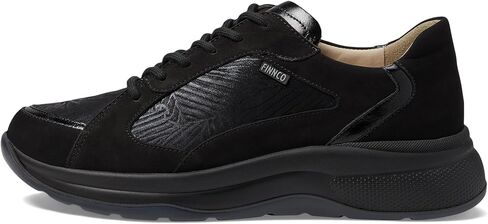 Finn Comfort Piccadilly Schwarz/Nero Nubuk/Knautschlack/Crumble UK 7.5 (سيدات الولايات المتحدة 10) متوسط in Kuwait