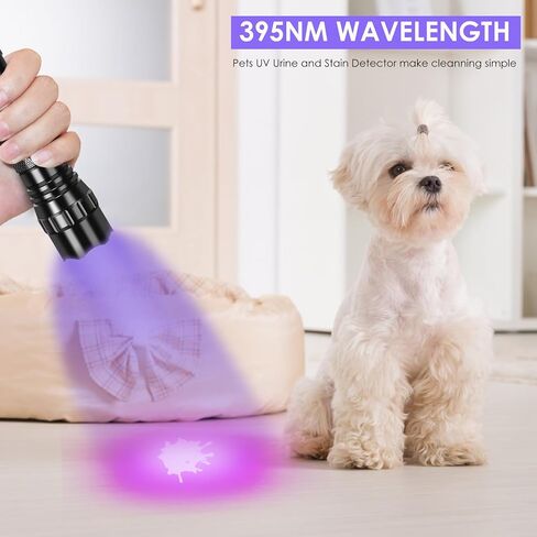 UniqueFire 501B 395nm UV Flashlight Blacklight Portable Black light for Resin Curing,Pet Urine Detection, Antique jade,etc in Saudi Arabia