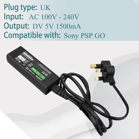 OSTENT US AC Adapter Power Wall Home Charger Cable for Sony PSP GO PSP-N1000 Console in Kuwait