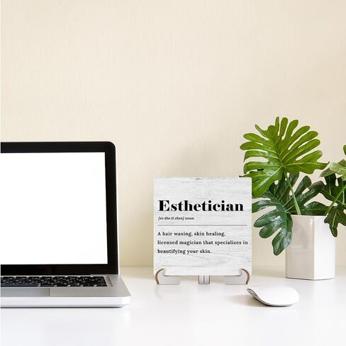 Self Care Definition Wood Sign Desk Decor Motivational Mental Health Rustic Office Cubicle Decor Inspirational Quotes Plaque with Wooden Stand Therapist Office Desk Accessories for Home Table Shelf in Kuwait