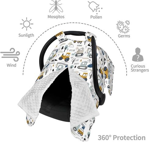 Cars Truck Tractor Baby Car Seat Canopy Nursing Cover for Newborn Car Seat Breastfeeding Covers Blanket Newborn Shower Gift in Saudi Arabia